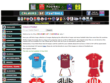 Tablet Screenshot of colours-of-football.com
